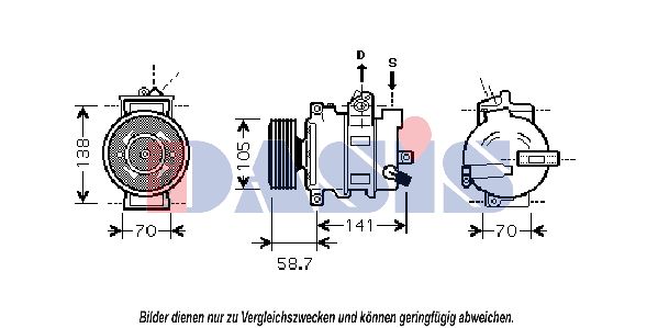 AKS DASIS Kompressor,kliimaseade 851796N